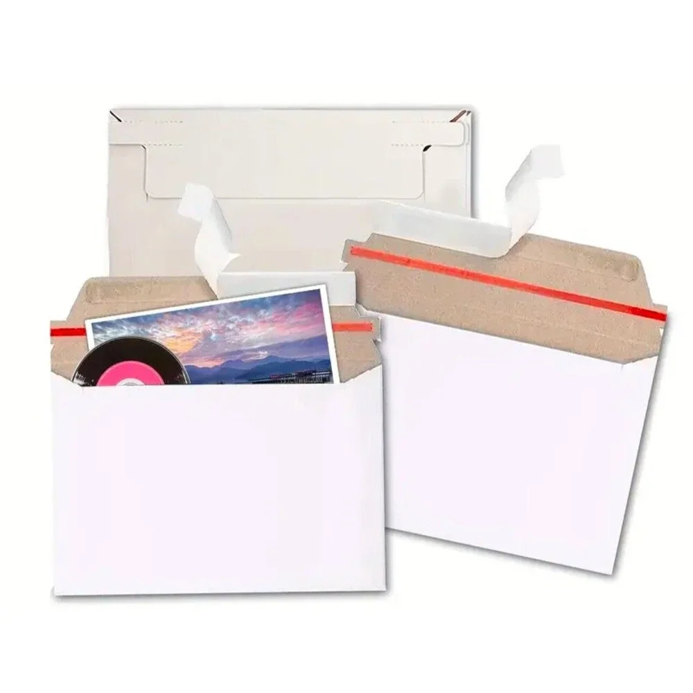 PHOTO SHIPPING FLATS CARDBOARD ENVELOPE MAILERS 100 6.5 x 4.5 RIGID SPORTS CARD